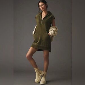 Army green dress from Daily Practice at Anthropology